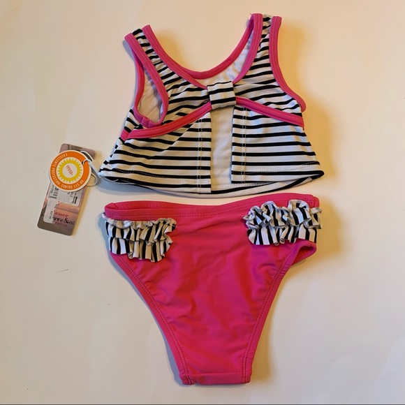 NWT 12M Mandarine & Co. pink swimsuit - Picture 10 of 12